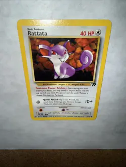 Pokemon Card Rattata 66/82 Team Rocket Non Holo LP common - Image 3