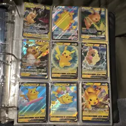 Pokemon TCG Card Lot Binder - Pikachu, Charizard, Mewtwo, Holo, Promo, Full Art - Image 1