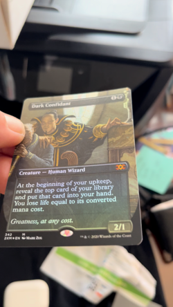 Magic the Gathering Dark Confidant 342 Borderless Foil - Image 2