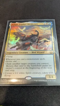 MTG: Kykar, Zephyr Awakener, FOIL, Foundations, 122, Pack Fresh - Image 1