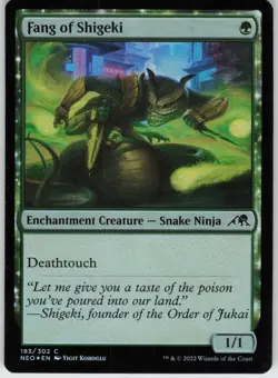 Foil Fang of Shigeki 183 Kamigawa: Neon Dynasty C - Image 1
