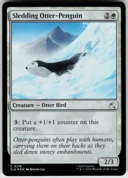 Foil Sledding Otter-Penguin () 273 Avatar: The Last Airbender: Eternal-Legal C - Image 1
