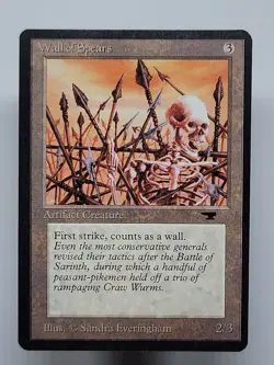 MTG - Wall of Spears - Antiquities (NEVER PLAYED) - Image 1