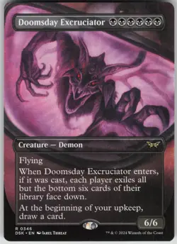 MTG TCG Doomsday Excruciator (Borderless) R Duskmourn: House of Horror 346 - Image 1