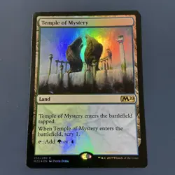MTG Core Set 2020 Temple of Mystery Foil 255/280 NM Rare - Image 2