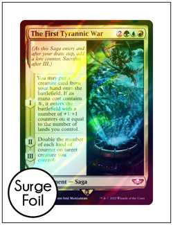 1x The First Tyrannic War, Surge Foil, Warhammer 40k, Magic MTG NM - Image 1