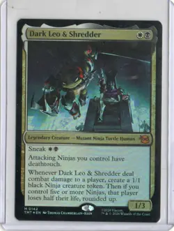 MTG TEENAGE MUTANT NINJA TURTLES TMNT DARK LEO & SHREDDER MYTHIC RARE FOIL - Image 1