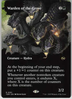 MTG TCG Warden of the Grove (Borderless) R Tarkir: Dragonstorm 351 - Image 1
