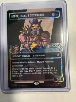 Bebop, Skull & Crossbones (Borderless) (Surge Foil) - #87 - TMNT - Image 1