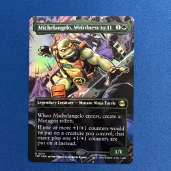 Michelangelo, Weirdness To 11 Borderless Foil Teenage Mutant Ninja Turtles TMT - Image 1