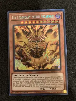 Yu-Gi-Oh! 3x The Legendary EXODIA Incarnate 1st Ed SECRET RARE (BLTR-EN051) - Image 3