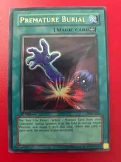 Premature Burial 1st Edition PSV-037 Ultra Rare Yu-Gi-Oh Card Lightly Played LP - Image 1