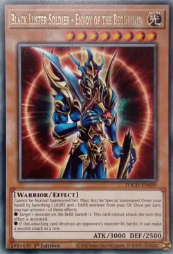 TOCH-EN029 BLACK LUSTER SOLDIER - ENVOY OF THE BEGINNING RARE 1ST ED YuGiOh CARD - Image 1