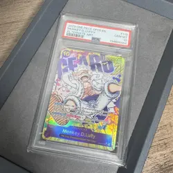 2023 One Piece OP05-119 MONKEY D. LUFFY Alternate Art PSA 10 Gem Mint - Image 4
