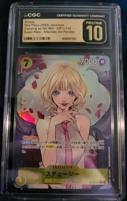 Stussy One Piece CGC 10 PRESTINE 2025 Alt Art Par SR Japanese - Image 1