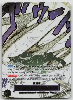 Ground Death (Alternate Art) OP14-096 The Azure Sea's Seven Foil One Piece NM - Image 1