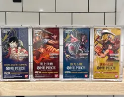 One Piece Japanese Booster Box Acrylic display case OP-1,2,3,4 - Image 1