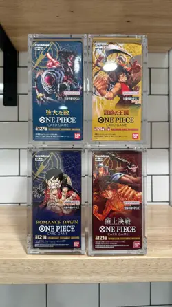 One Piece Japanese Booster Box Acrylic display case OP-1,2,3,4 - Image 2