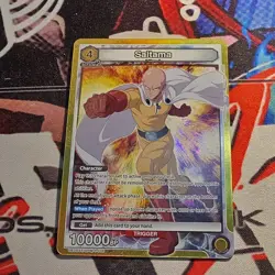 Union Arena Bandai Saitama Super Rare Holo 10000 BP UE06ST/OPM-108 One Punch Man - Image 1