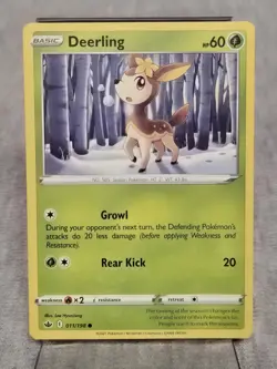 Pokemon TCG Deerling Card Sword & Shield Chilling Reign 11/198 - Image 1