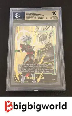 Zamasu E02-02 Energy Marker Promo Prize Gold Dragon Ball Fusion World Card BGS10 - Image 1