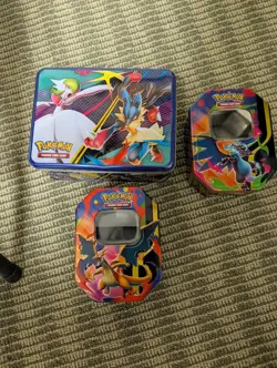 Bulk Pokemon Cards 1000+ Count With Charizard Tins & Lunchbox - Image 4