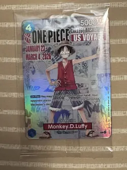 Ten (10) ONE PIECE Monkey D. Luffy US Voyage College Basketball Promo Cards New - Image 4