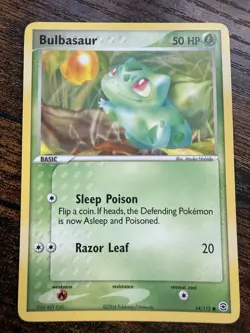 Pokemon card Bulbasaur 54/112 EX Red Fire & Leaf Green NM - Image 1