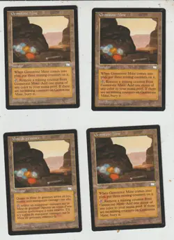 Lot x4 cards Gemstone Mine WEATHERLIGHT (1997) MAGIC MTG 3 ENGLISH 1 FR EX-NM - Image 1