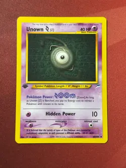 UNOWN Z 60/105 Neo Destiny 1st EDITION Pokemon TCG card NM+ CLEAN! - Image 1