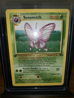 Pokemon TCG Venomoth Jungle 29/64 1st Edition Non-Holo Rare Card MP - Image 1