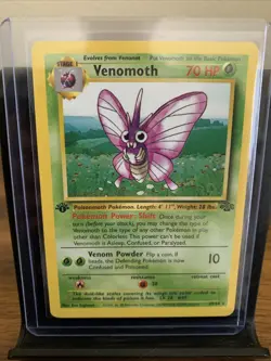 Pokemon TCG Venomoth Jungle 29/64 1st Edition Non-Holo Rare Card MP - Image 2