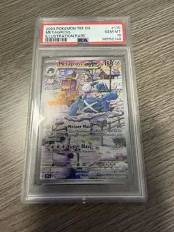 Pokemon TCG Metagross Illustration Rare Card Temporal Forces 178/162 PSA 10 - Image 1