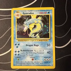 1999 Pokemon TCG Gyarados Holo Rare Card 006/102 Base Set Unlimited - Image 1
