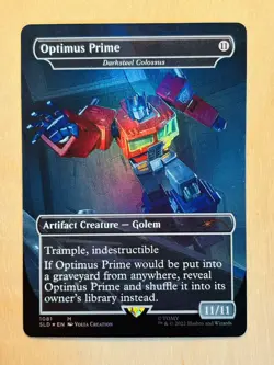 MTG Magic the Gathering 1x Optimus Prime Darksteel Colossus Foil Secret Lair NM - Image 1