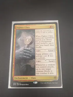 Magic The Gathering MTG FIGHTER CLASS Forgotten Realms Lightly Played - Image 2