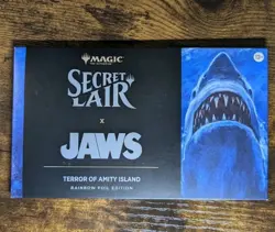 Secret Lair x Jaws: Terror of Amity Island MTG Rainbow Foil - Sealed - Image 1