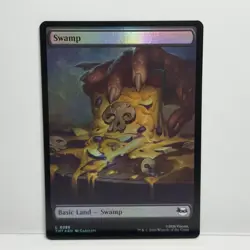 Swamp Pizza Land Foil #255 MTG Teenage Mutant Ninja Turtles TMT EN NM - Image 1