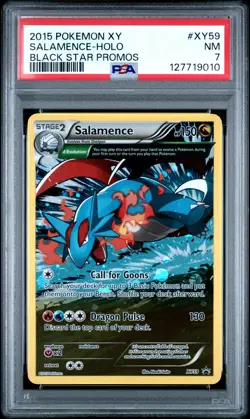 2015 Pokemon Xy Black Star Promos Salamence Holo Black Star Promos PSA 7 #XY59 - Image 1
