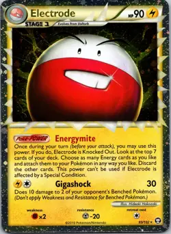 Electrode 93/102 EX Triumphant Cosmos Holo Swirl Vintage NM - Image 1
