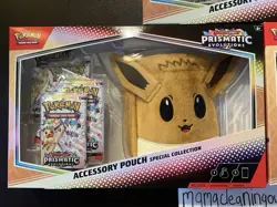 SEALED Lot of (3) Pokemon SV Prismatic Evolutions Accessory Pouch Collection - Image 3