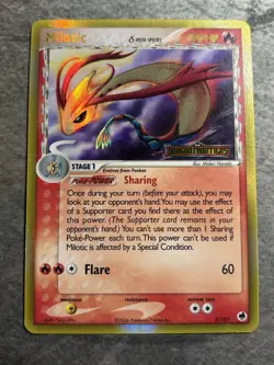 Milotic Delta Species 5/101 Stamped Pokemon EX Dragon Frontiers Reverse Holo LP - Image 1