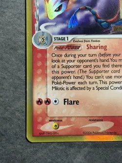 Milotic Delta Species 5/101 Stamped Pokemon EX Dragon Frontiers Reverse Holo LP - Image 3