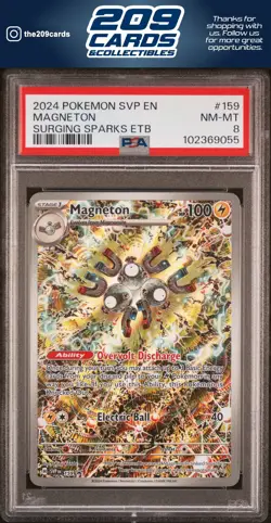 2024 Pokemon Svp En-Sv Black Star Promo Magneton #159 PSA - Image 1