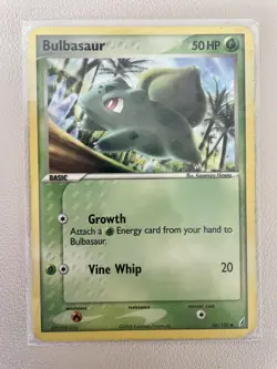 Pokemon TCG Bulbasaur EX Crystal Guardians 46/100 Regular Common MP - Image 1