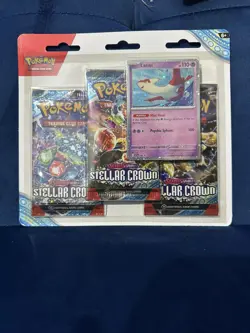 X12 BOX ✅Pokemon Scarlet & Violet Stellar Crown Triple Pack Blister New & Sealed - Image 1