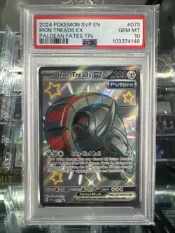 2024 Pokemon Paldean Fates - Black Star Promo Iron Treads ex SVP #073 PSA 10 - Image 1