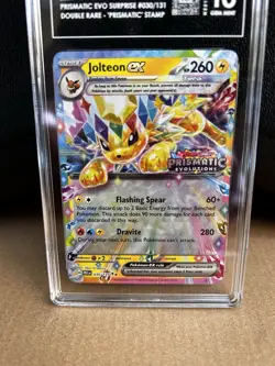 2025 Pokemon Jolteon ex (Stamped) 030/131 Prismatic Evolutions TAG 10 - Image 4
