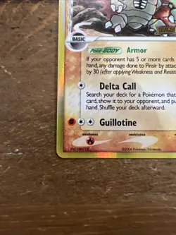 Pinsir Delta Species 9/101 Dragon Frontiers Rev. Holo Rare Pokemon Card. NM-M - Image 5