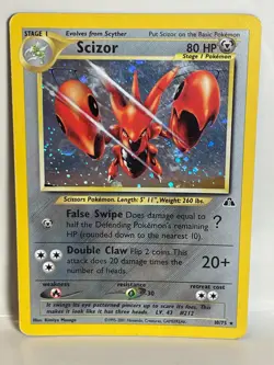 Scizor 10/75 Neo Discovery Holo 2001 Pokemon Card - Image 1